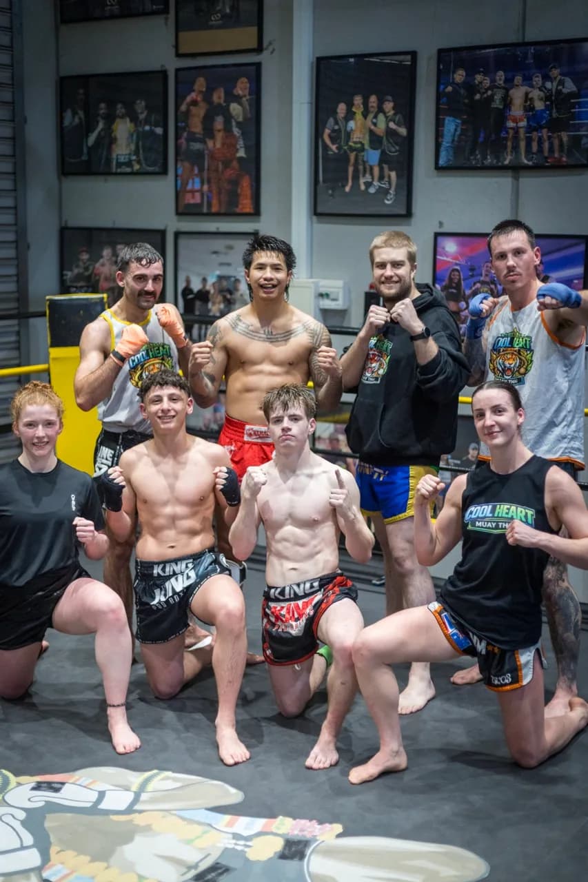 The Cool Heart fight team together in the ring