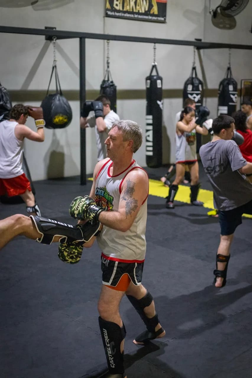 Adult Muay Thai class at Cool Heart