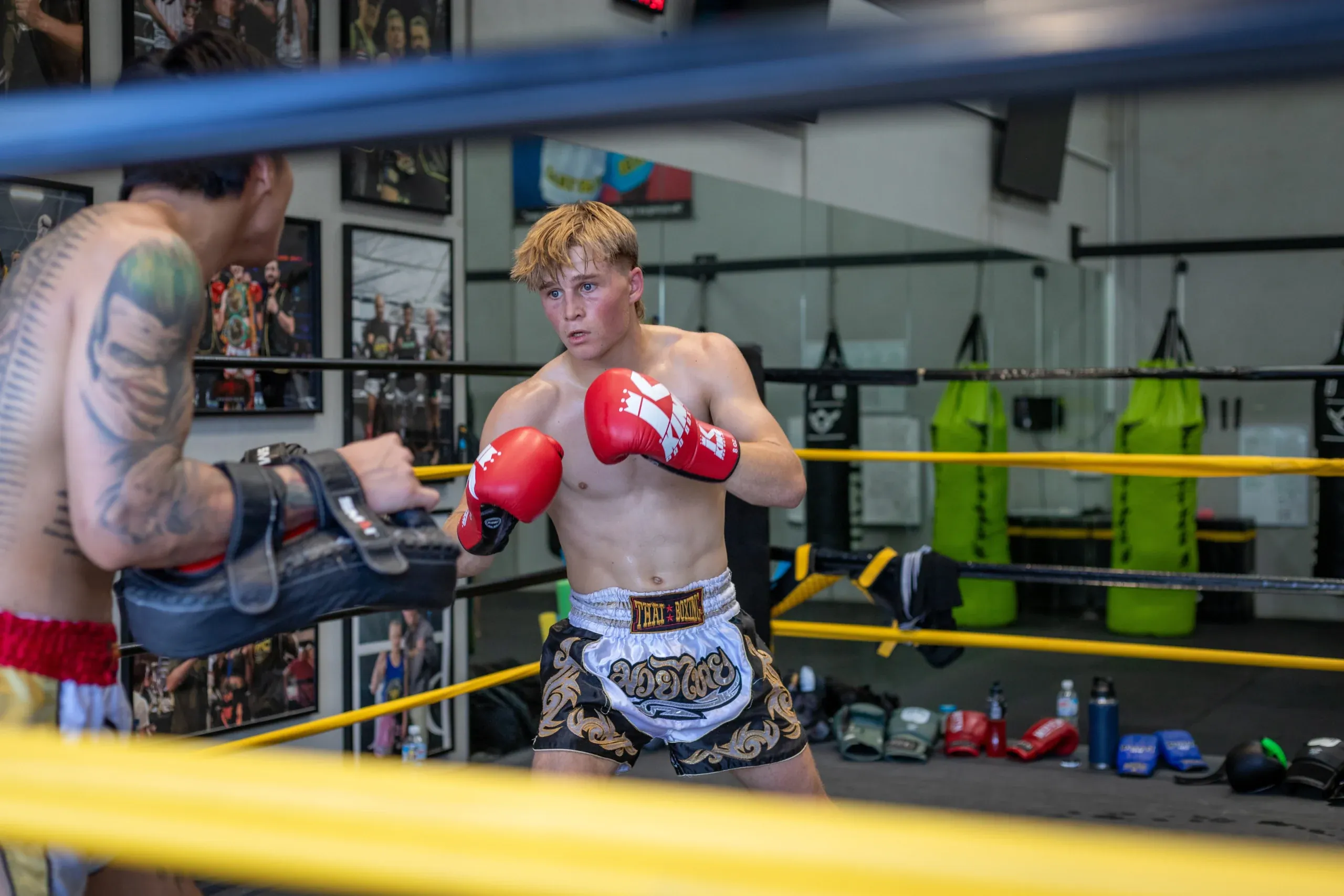 Kids Muay Thai training at Cool Heart in Chirnside Park